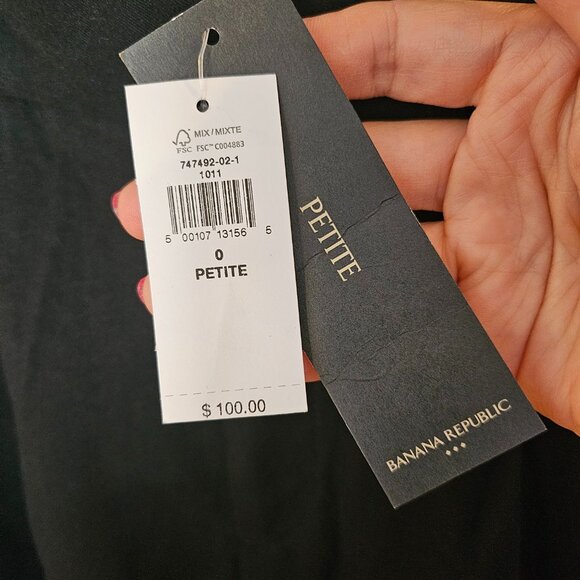 Banana Republic Wide Leg Pants High Rise Sculpted Trouser NWT Petite - Picture 4 of 8